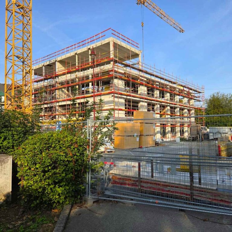 Hôtel de ville d'Hannut en construction