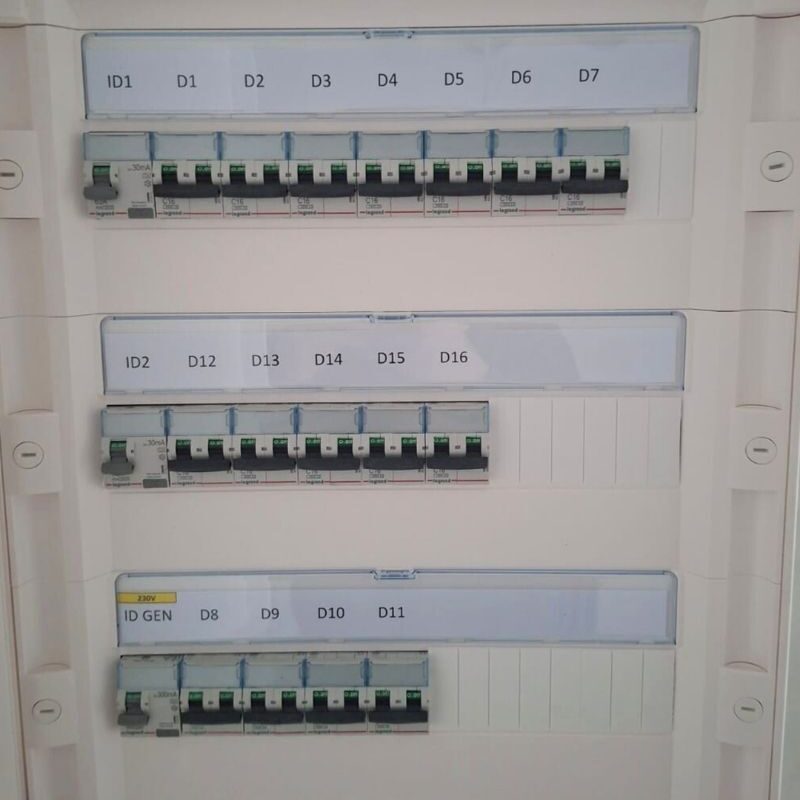 Tableau électrique d'un appartement à Wavre