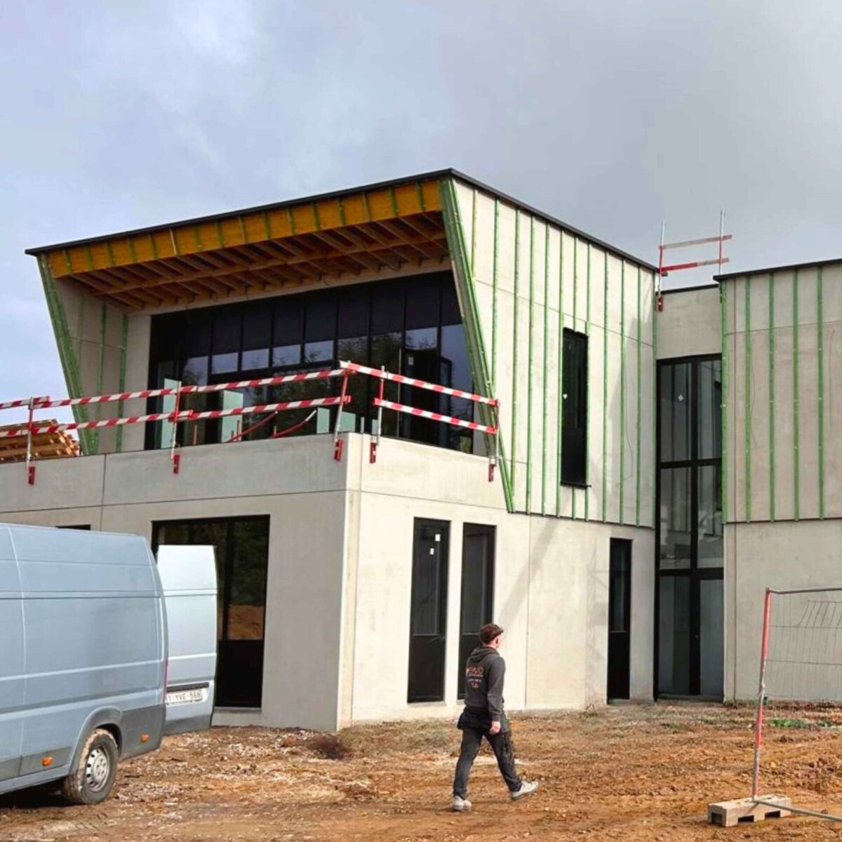 Bâtiment d'un centre d'excellence en construction à Seneffe