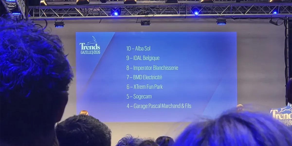 Classement du Trends Gazelles 2026. BMD électricité à la 7ème place